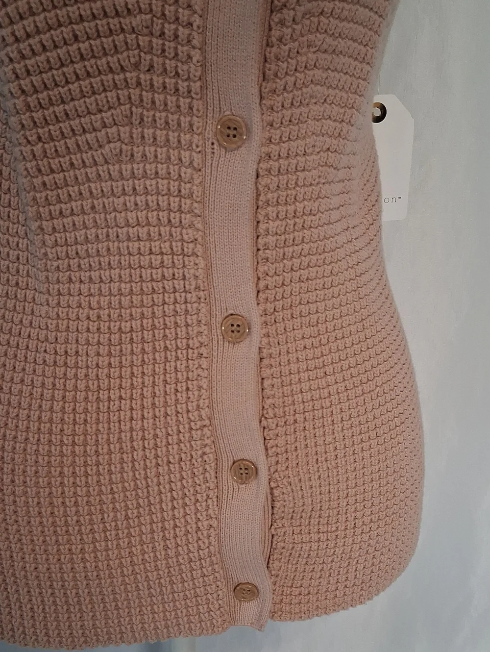 ✨ NWT Coco & Jaimeson Soft Pink Flutter Sleeve Knit Tank ✨ - Picture 6 of 7
